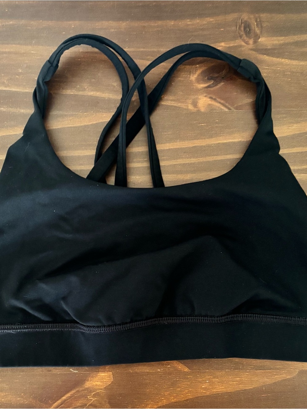 lululemon athletica Black Strappy Low-Impact Sports Bra